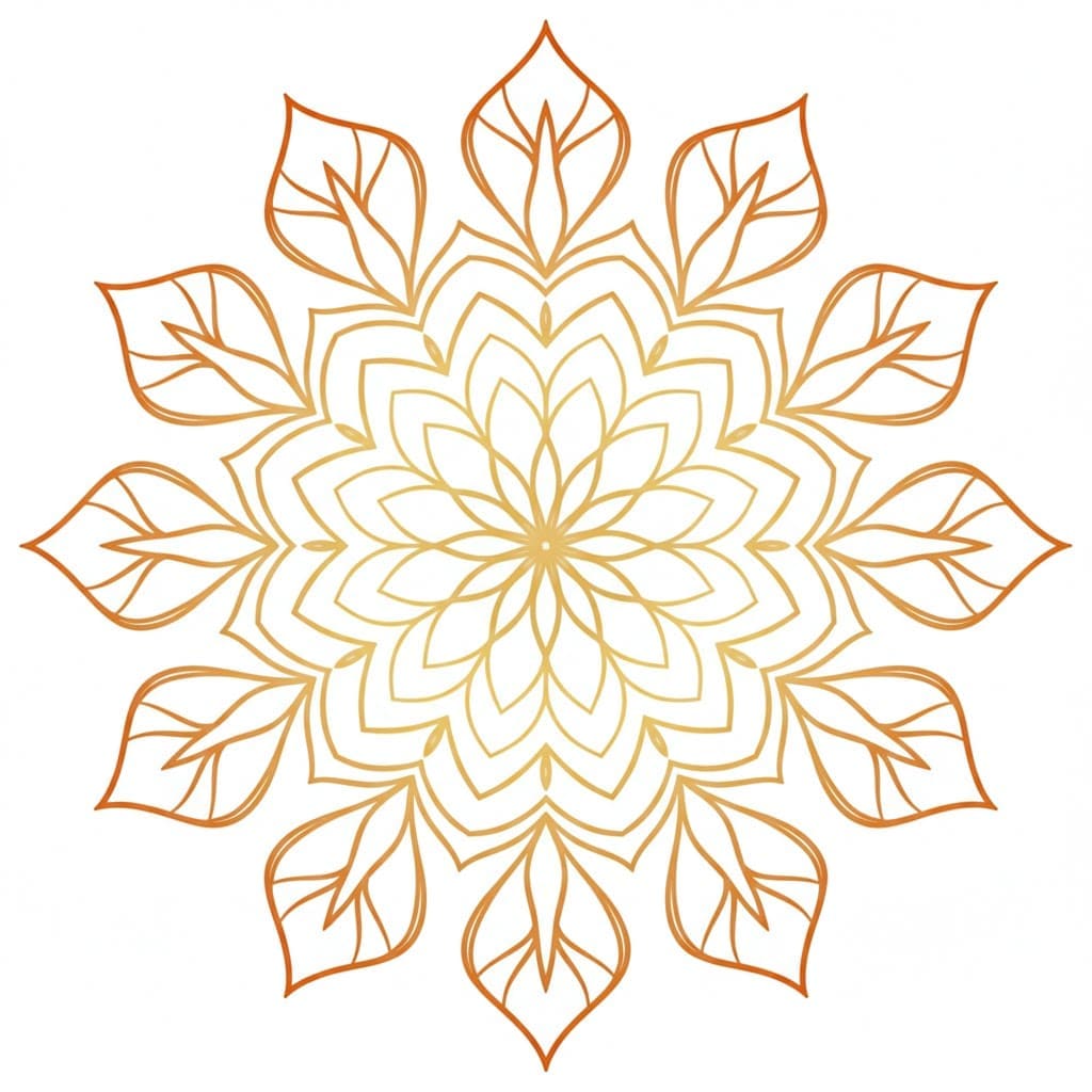 Solstice Kaleidoscope Mandala Template Mandalas