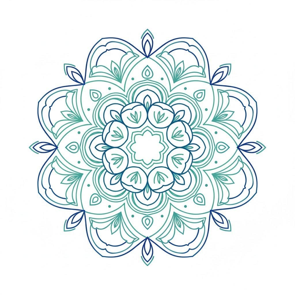 Stillwater Kaleidoscope Mandala Template Mandalas