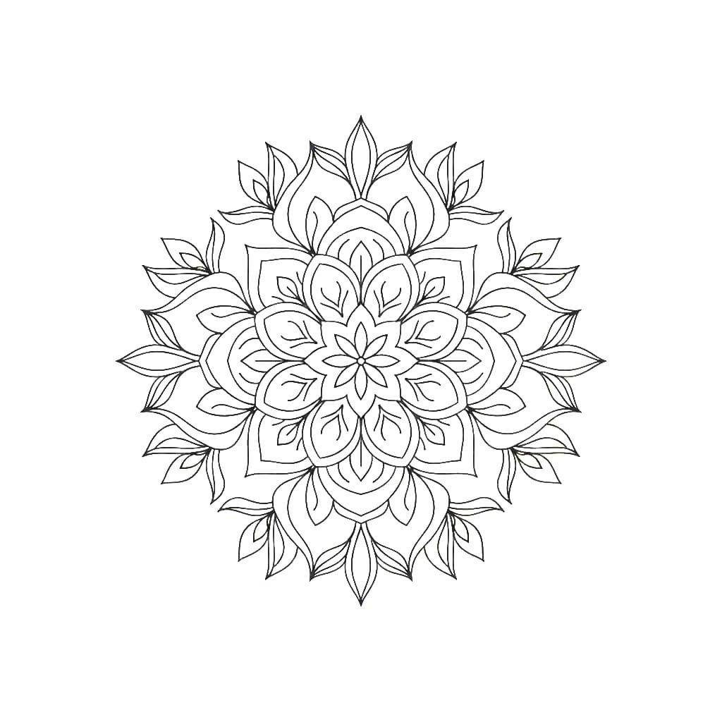 Subtle Painted Mandala Template Mandalas