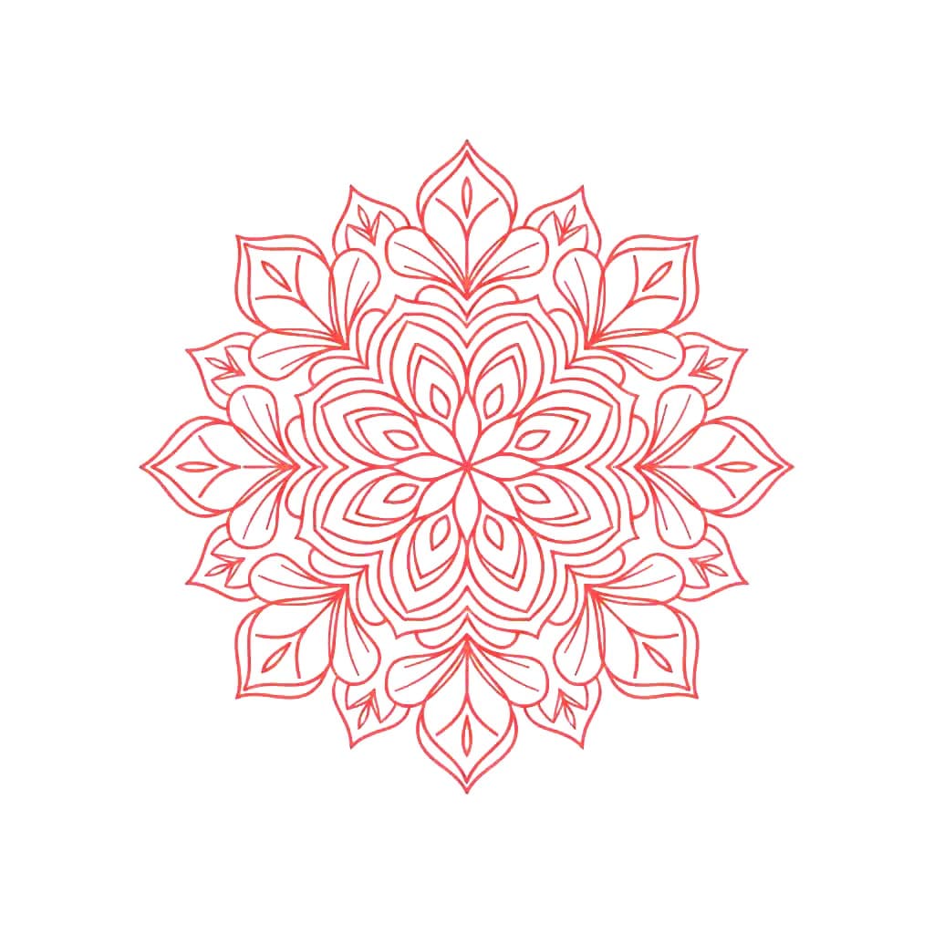 Tender Painted Mandala Template Mandalas
