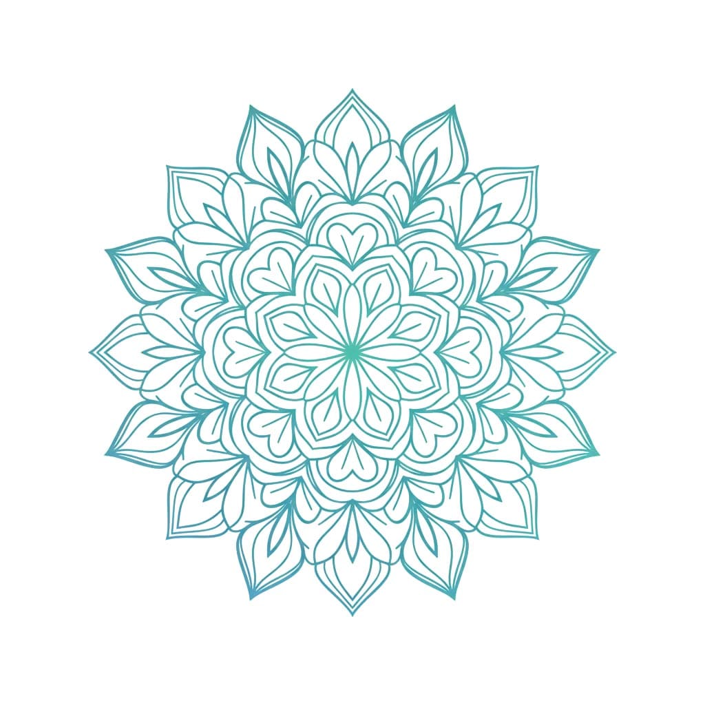 Tranquil Digital Mandala Template Mandalas
