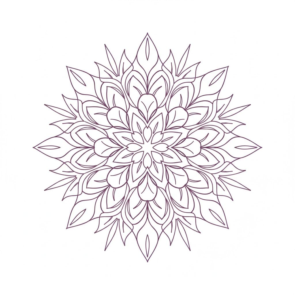 Velvet Painted Mandala Template Mandalas