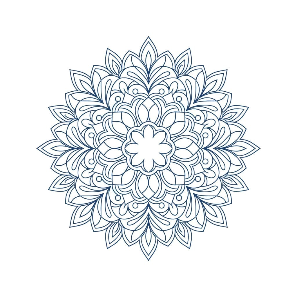 Whisper Digital Mandala Template Mandalas