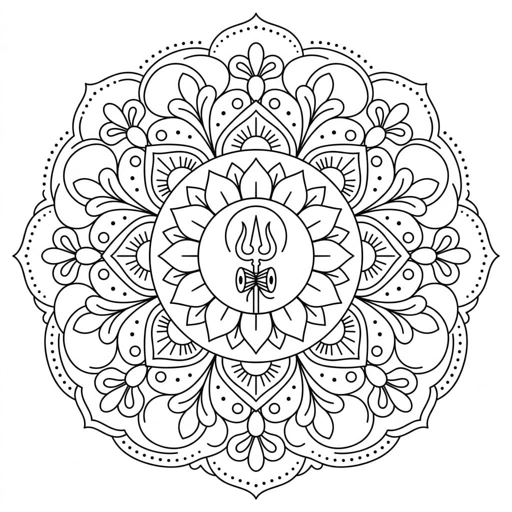 Ancient Shiva Mandala Art Mandalas