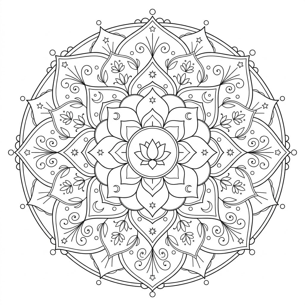 Celestial Garbhadhatu Mandala Pattern Mandalas