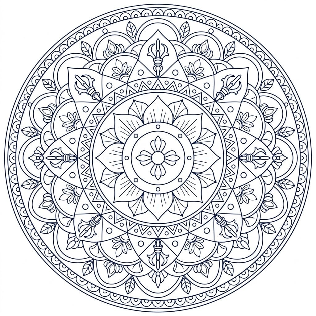 Celestial Vajra Dhatu Mandala Design Mandalas