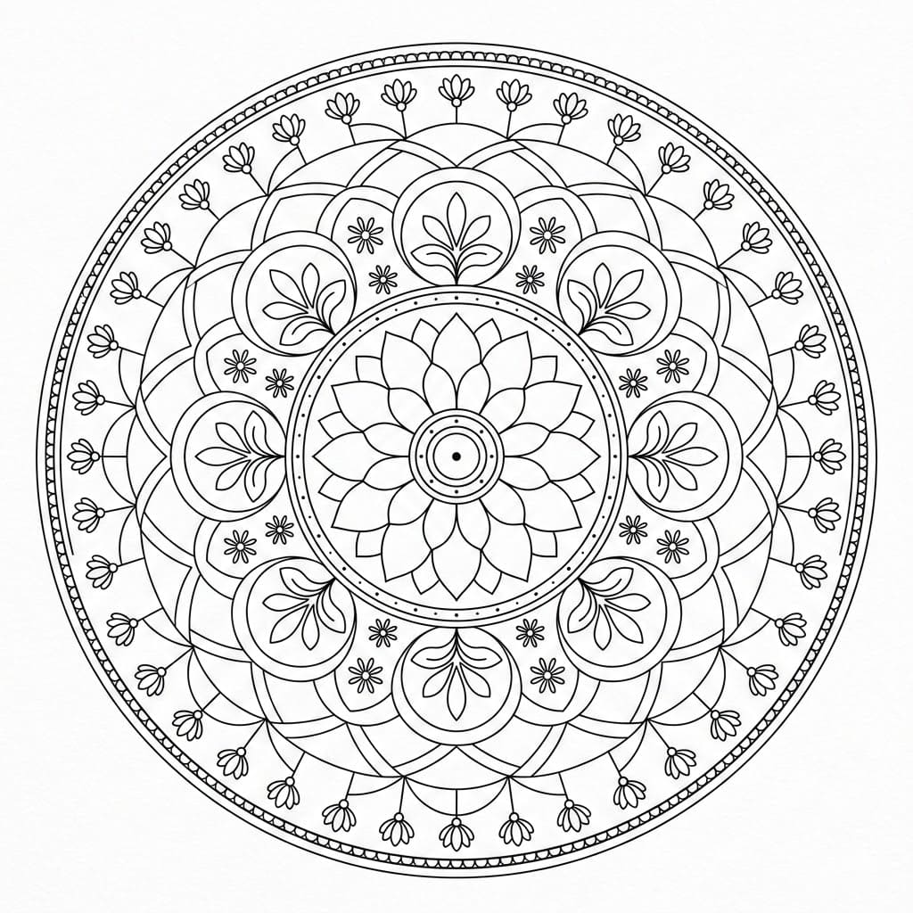 Cosmic Balance Kalachakra Mandala Pattern Mandalas