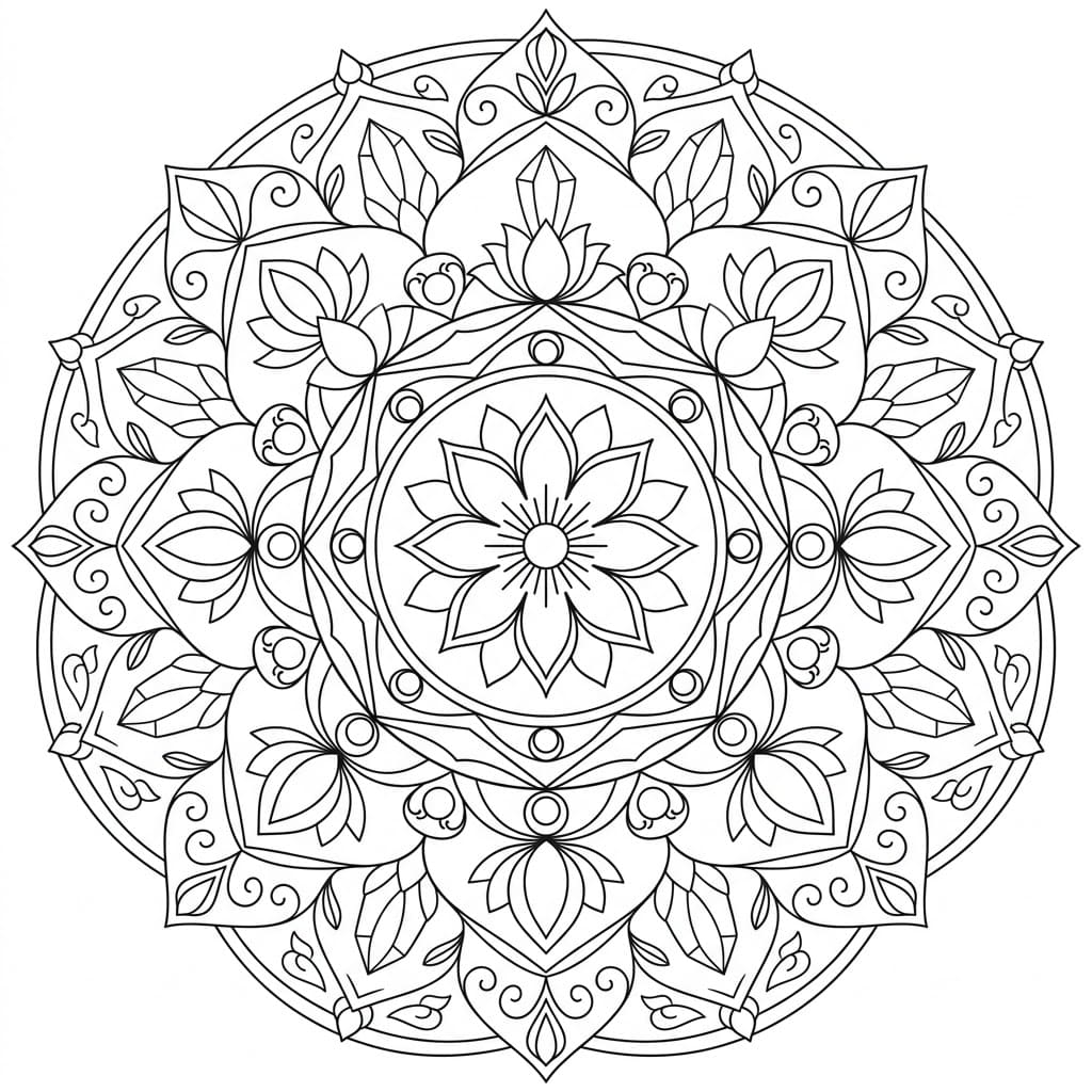 Crystal Garbhadhatu Mandala Pattern Mandalas