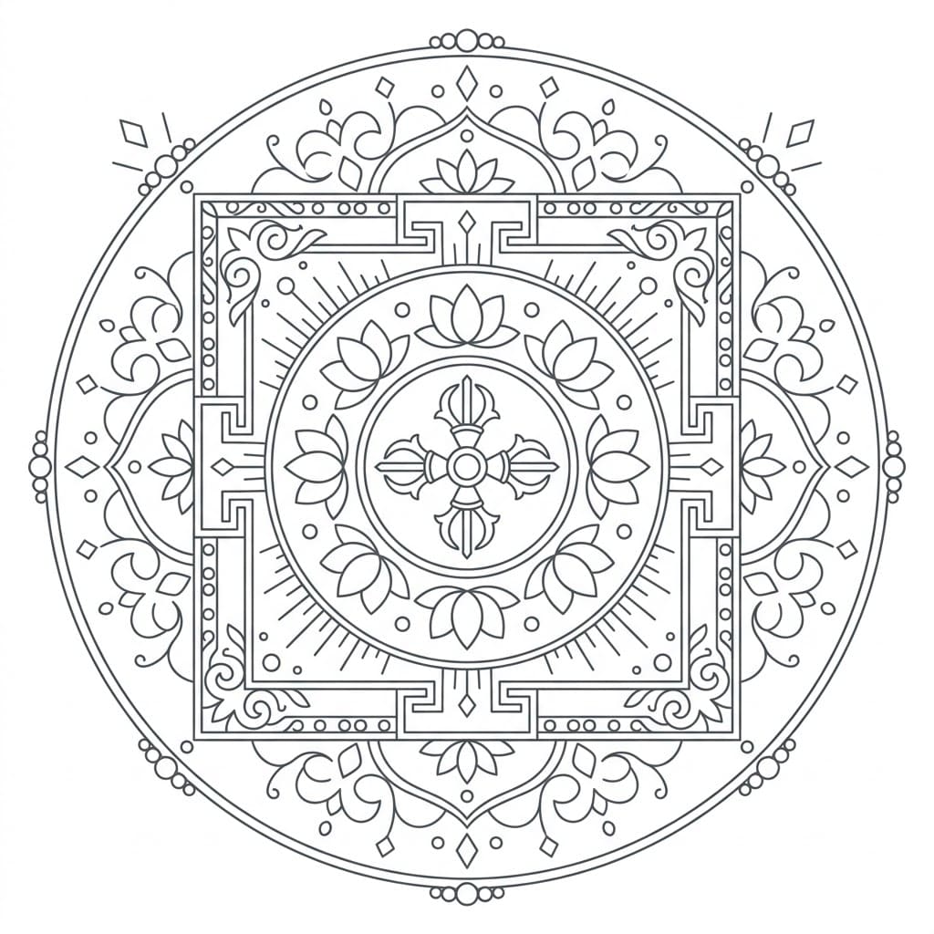 Crystal Light Vajra Dhatu Mandala Design Mandalas