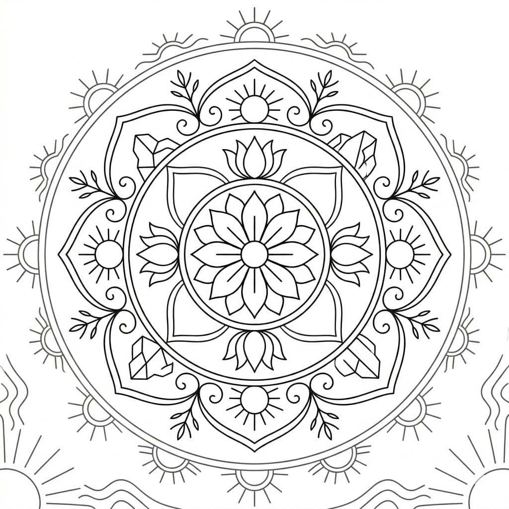 Desert Aura Sand Mandala Art & Design Mandalas