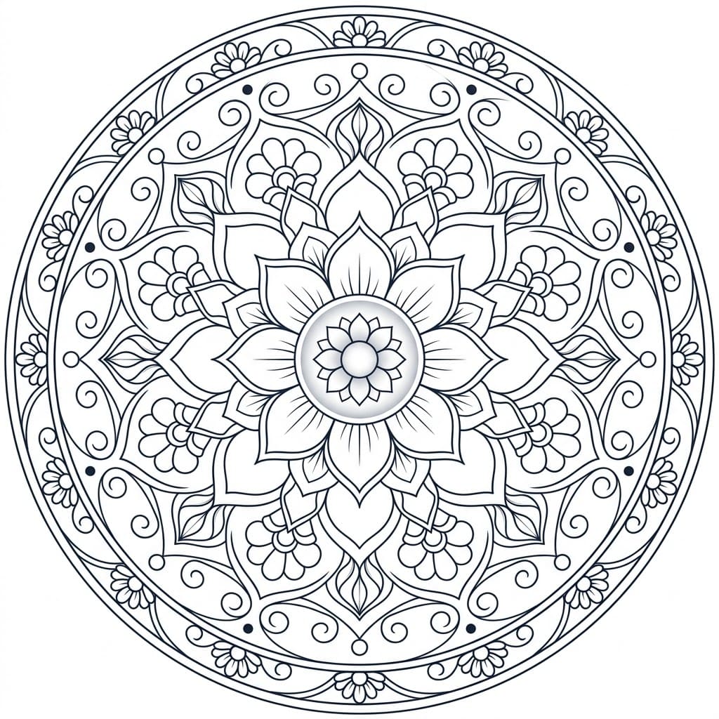 Divine Garbhadhatu Mandala Pattern Mandalas