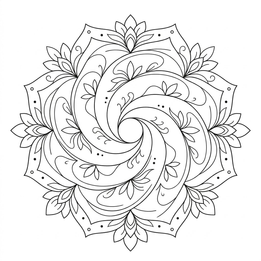 Divine Spiral Sand Mandala Art & Design Mandalas