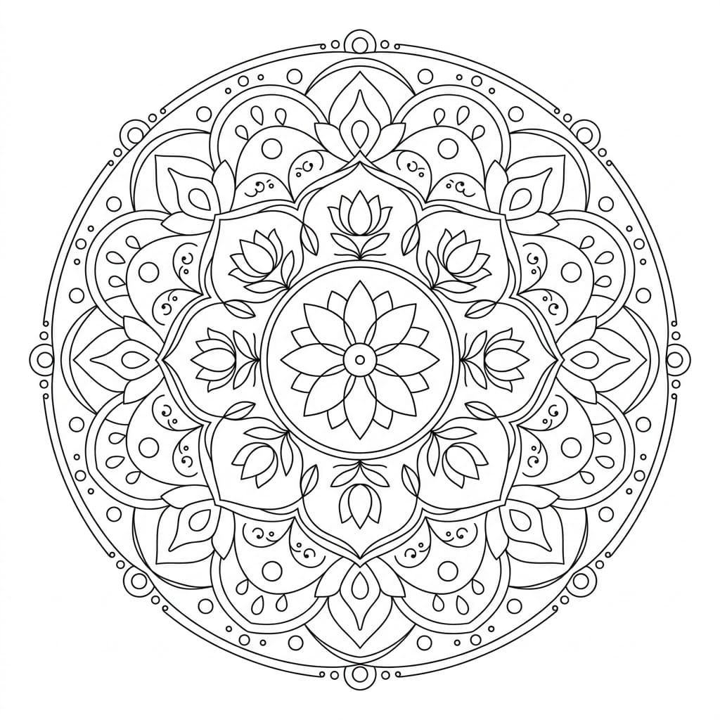 Eternal Garbhadhatu Mandala Pattern Mandalas
