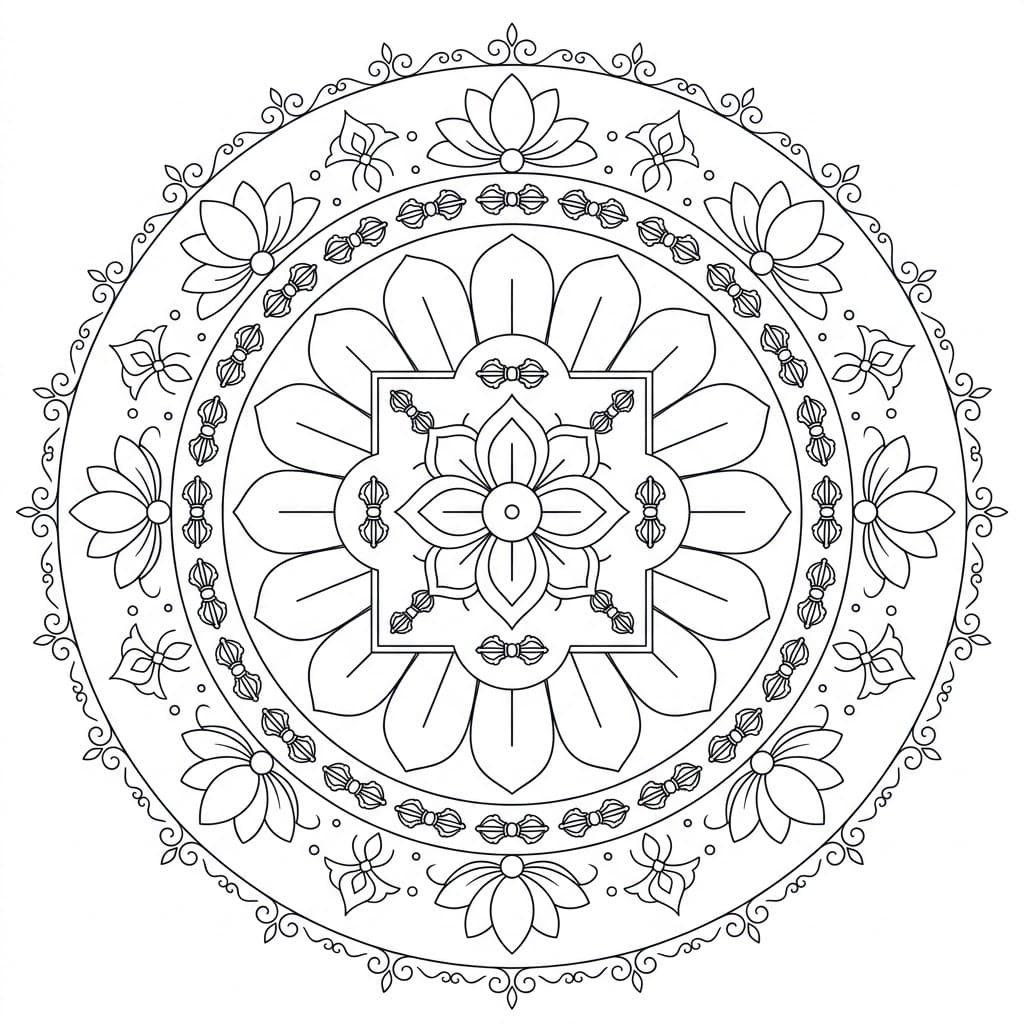 Eternal Vajra Dhatu Mandala Design Mandalas