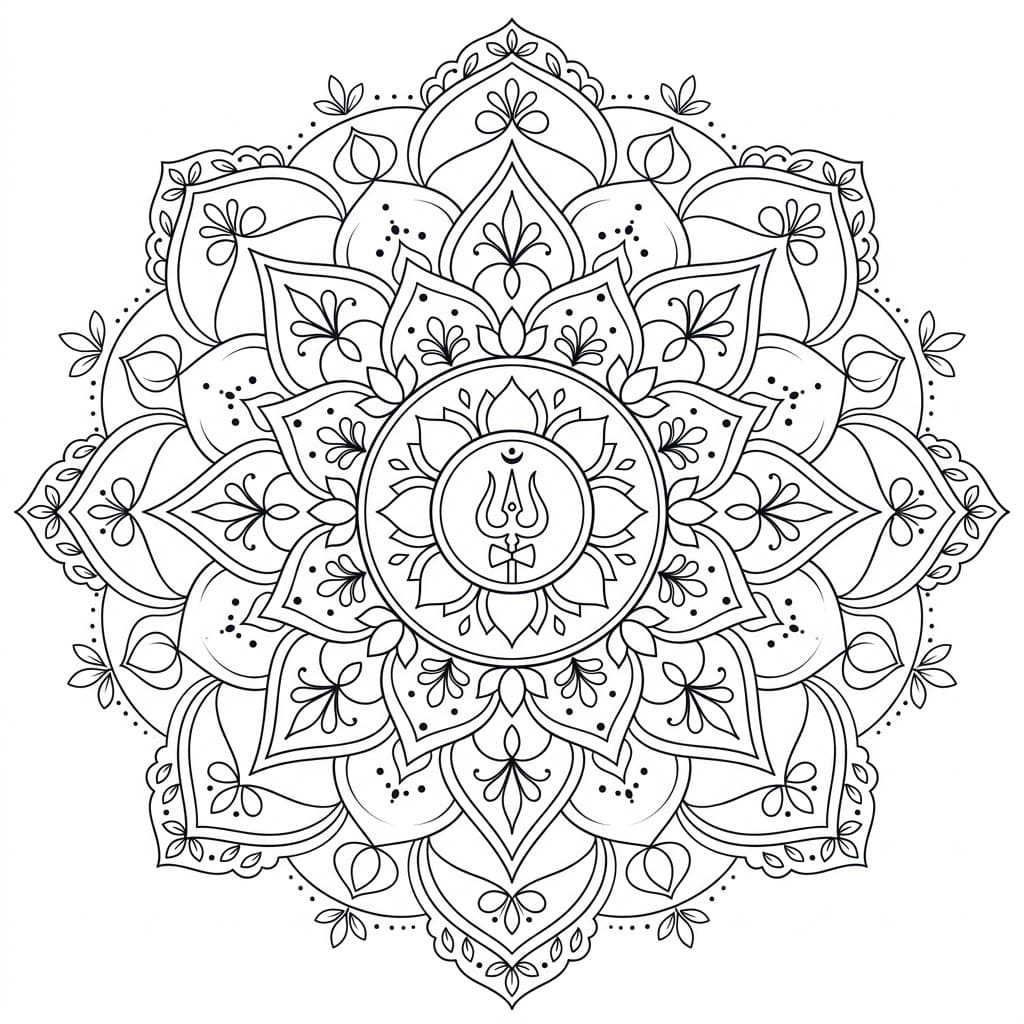 Ethereal Shiva Mandala Art Mandalas