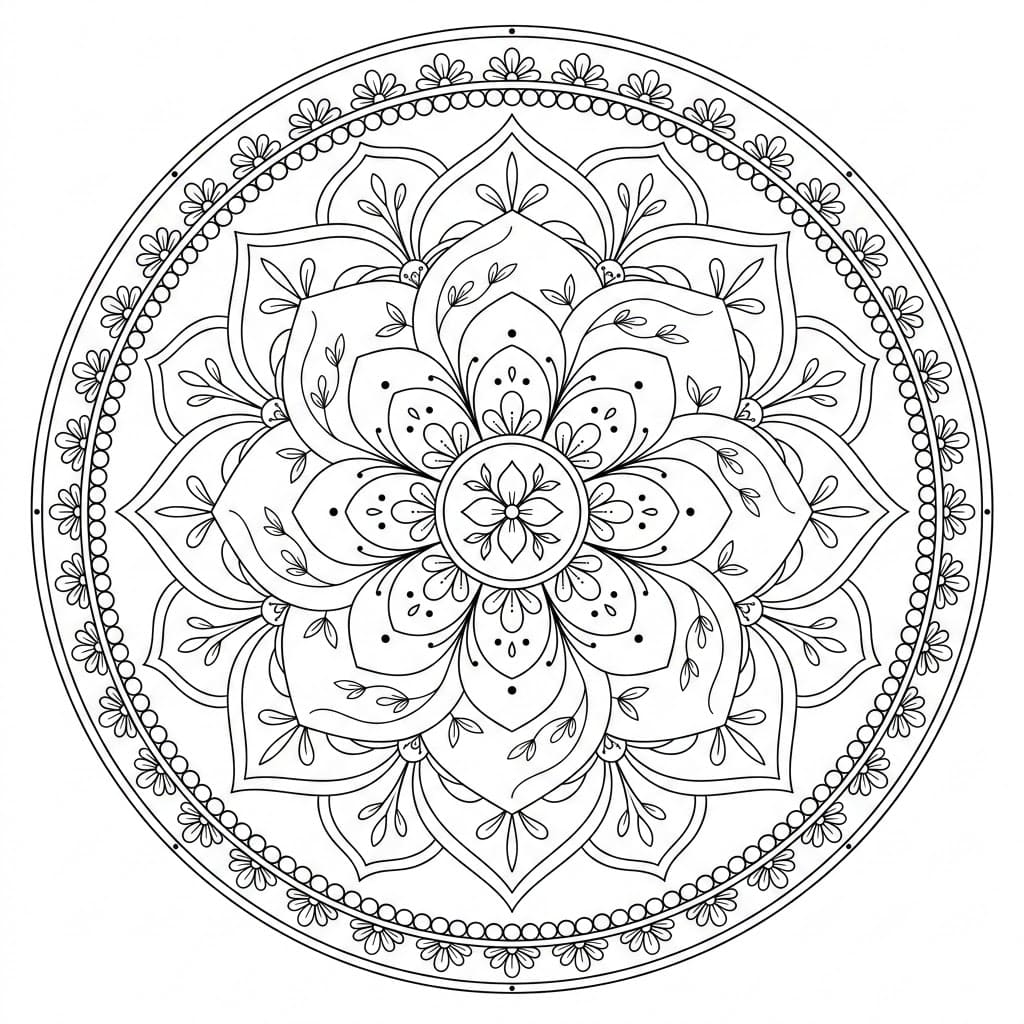 Gentle Vortex Kalachakra Mandala Pattern Mandalas