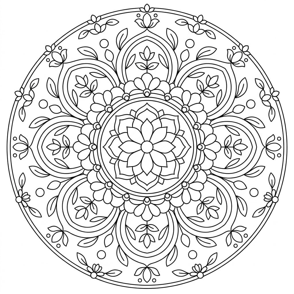 Graceful Vajrayana Mandala Template Mandalas