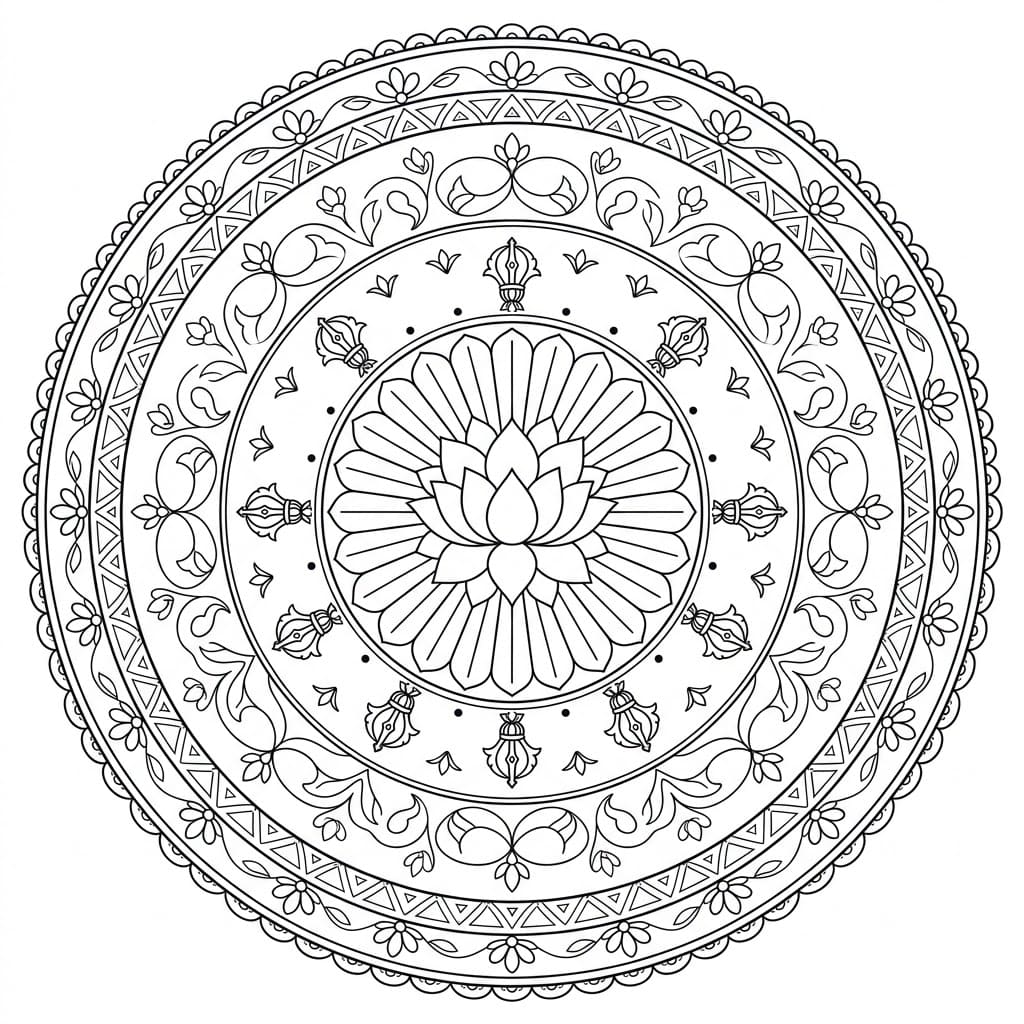 Harmony Ring Vajra Dhatu Mandala Design Mandalas