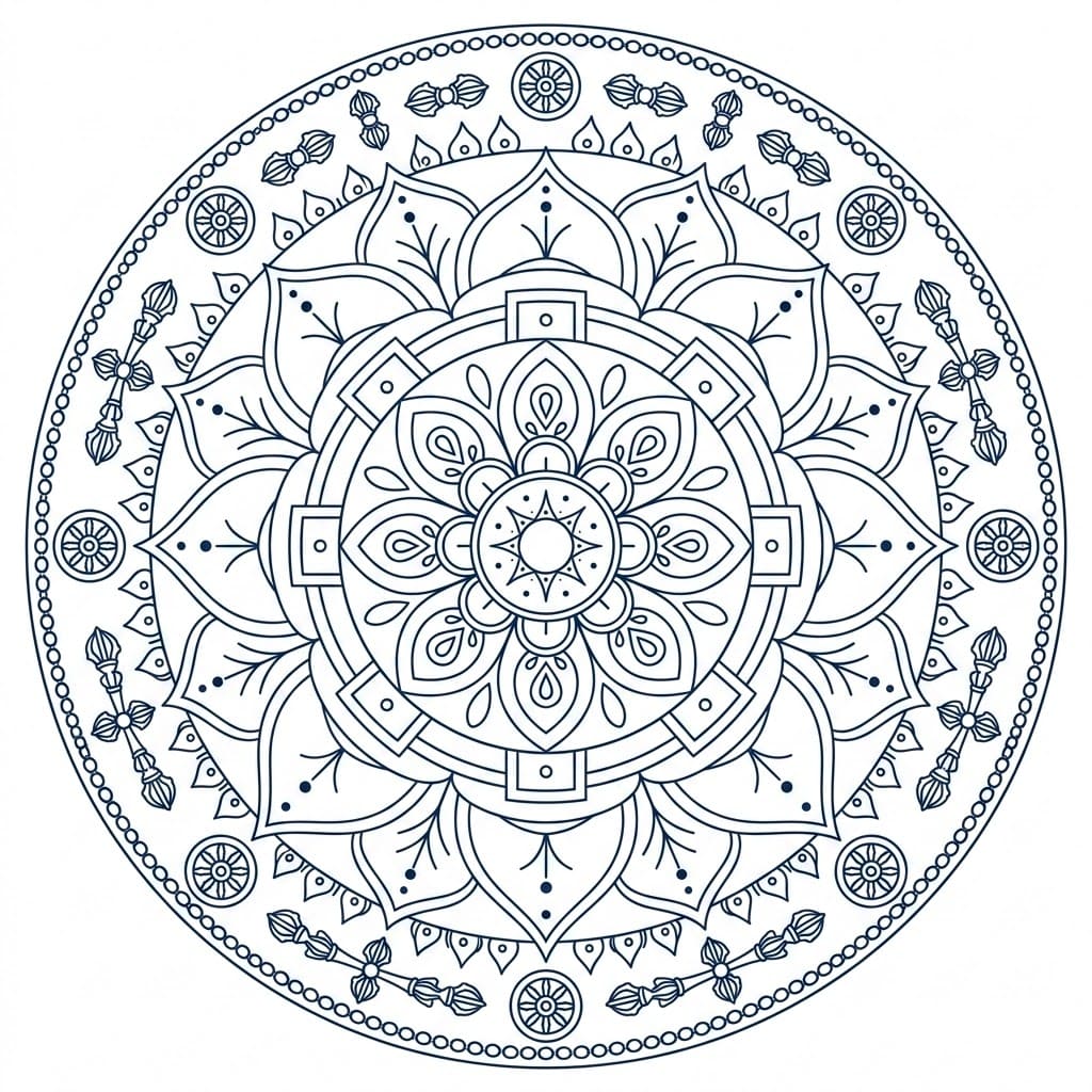 Kalachakra Mandala Patterns Mandalas