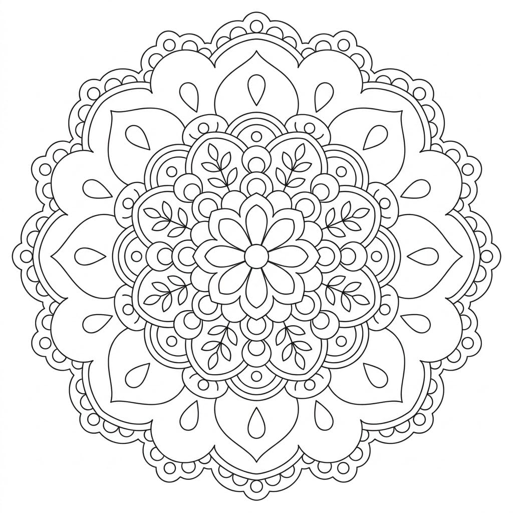 Ivory Pattern Sand Mandala Art & Design Mandalas