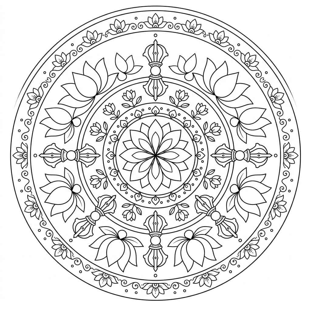 Lotus Dream Vajra Dhatu Mandala Design Mandalas