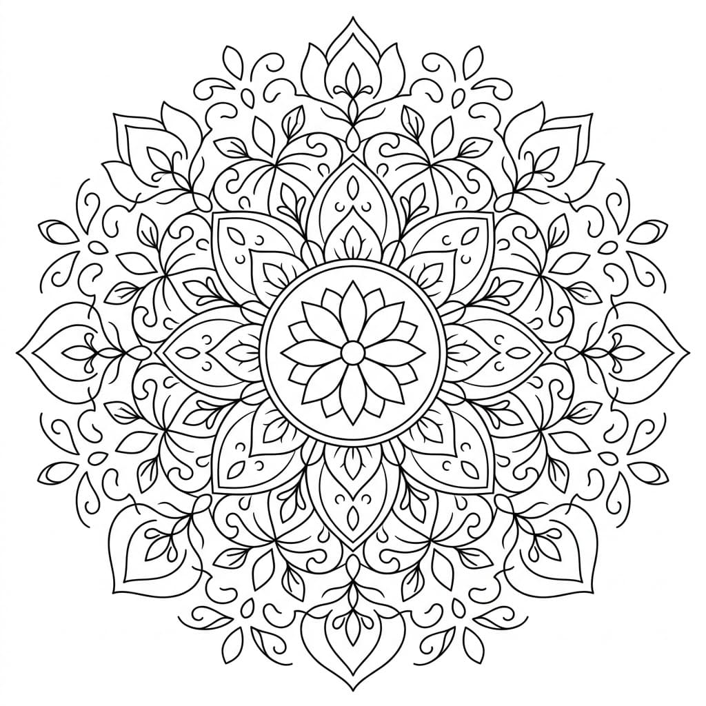 Majestic Lotus Mandala Design Mandalas