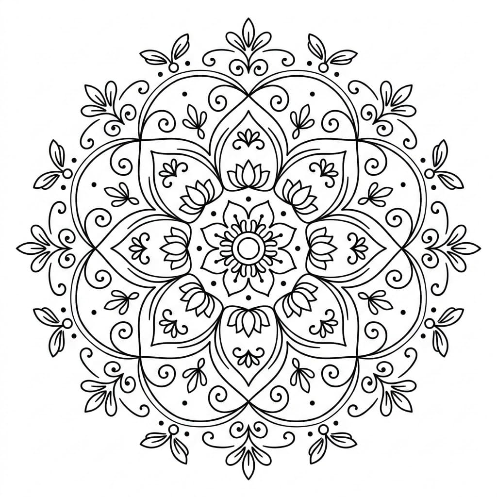 Mystic Kolam Mandala Design Mandalas