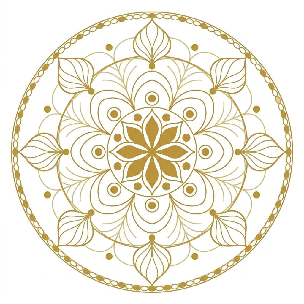 Mystic Petal Sand Mandala Art & Design Mandalas