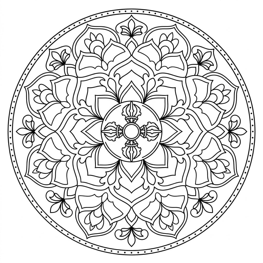 Mystic Vajra Dhatu Mandala Design Mandalas