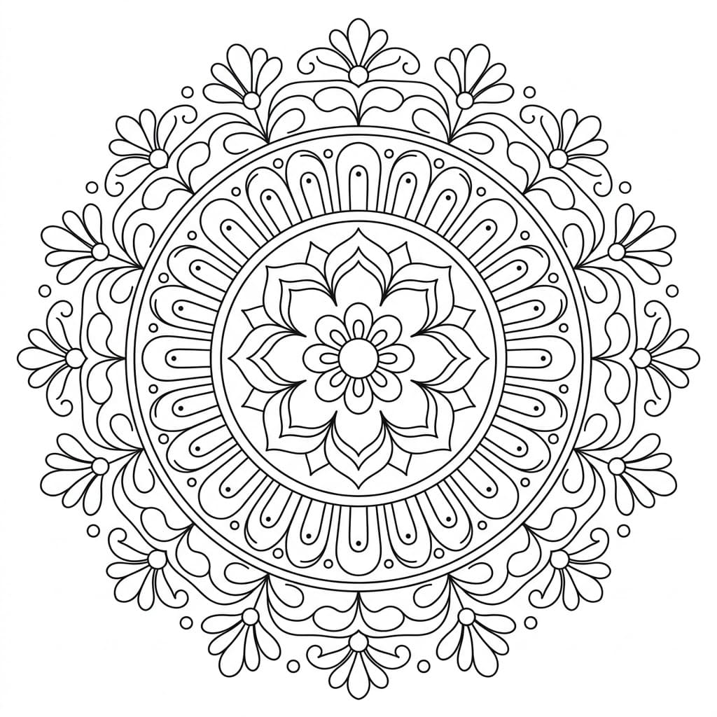 Ornate Garbhadhatu Mandala Pattern Mandalas