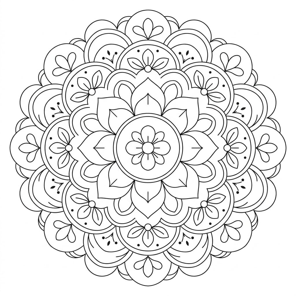 Petal Garbhadhatu Mandala Pattern Mandalas