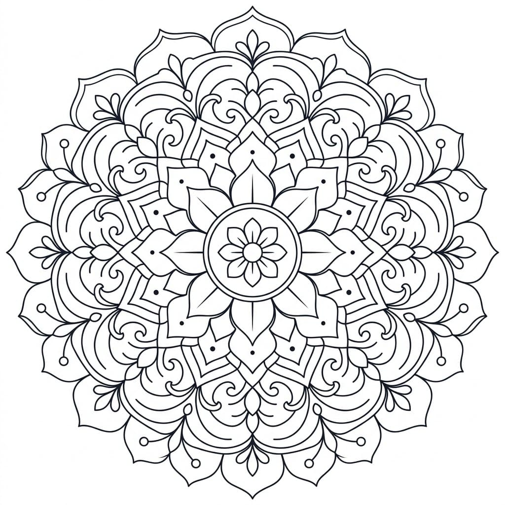 Pure Vajrayana Mandala Template Mandalas