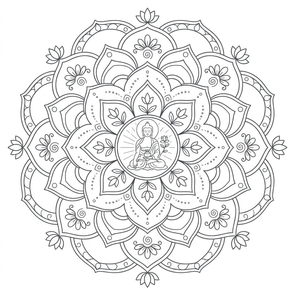 Radiant Medicine Buddha Mandala Art Mandalas