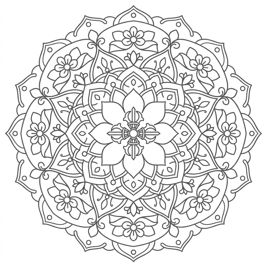 Sacred Bloom Vajra Dhatu Mandala Design Mandalas