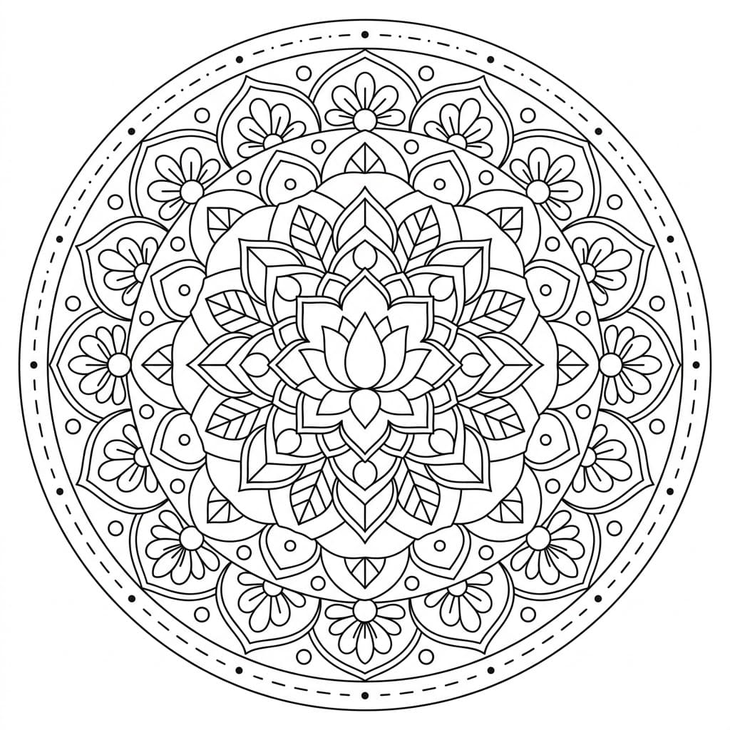 Sacred Garbhadhatu Mandala Pattern Mandalas