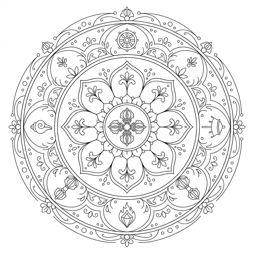 Soft Balance Vajra Dhatu Mandala Design Mandalas