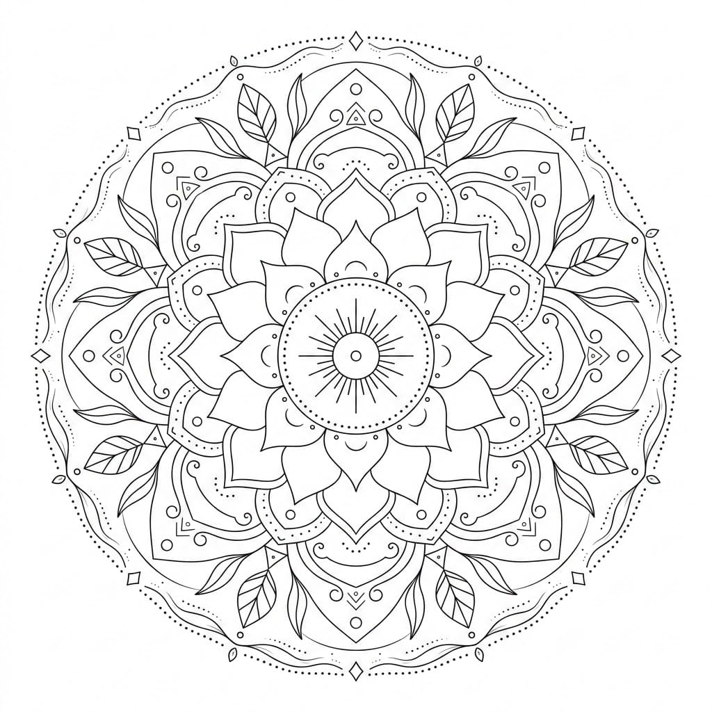 Solar Whisper Sand Mandala Art & Design Mandalas