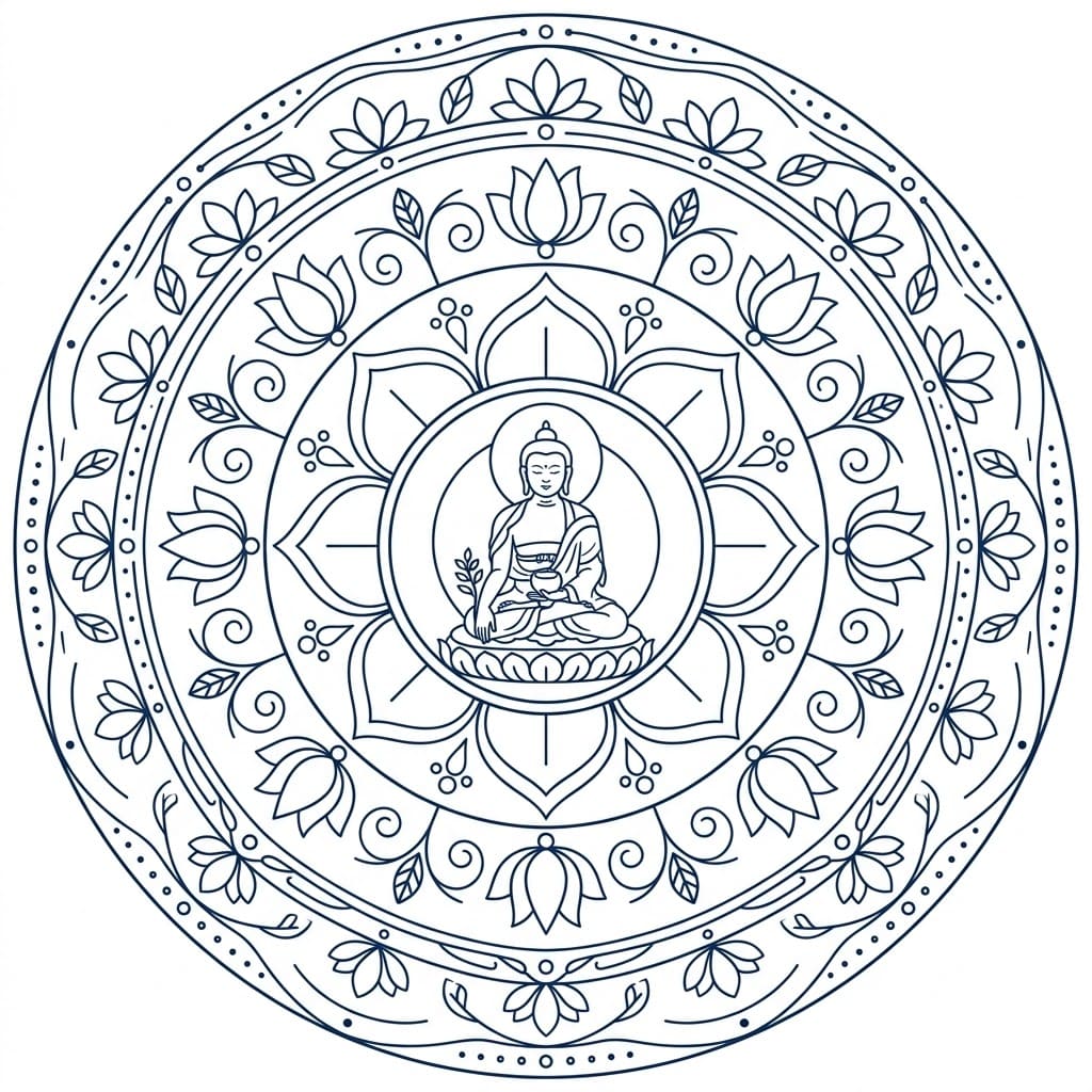 Spiritual Medicine Buddha Mandala Art Mandalas