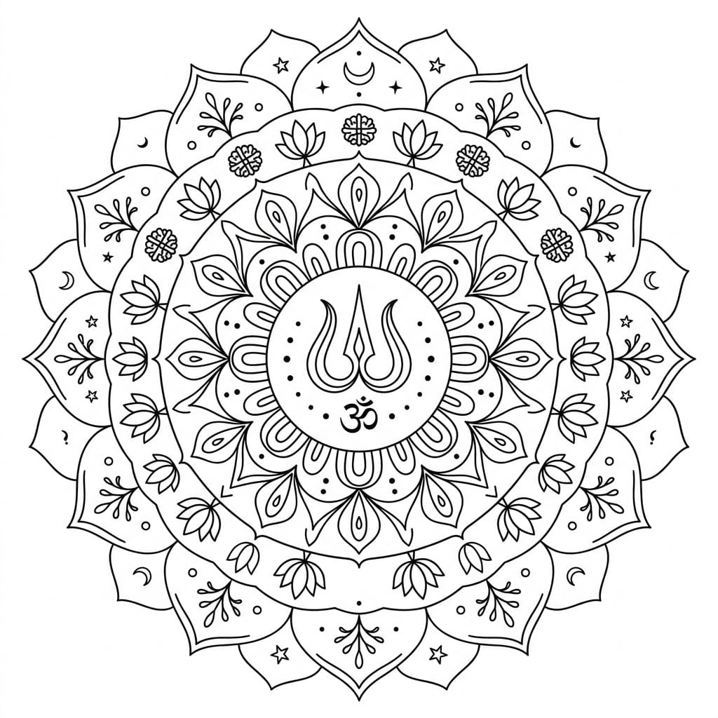Spiritual Shiva Mandala Art Mandalas
