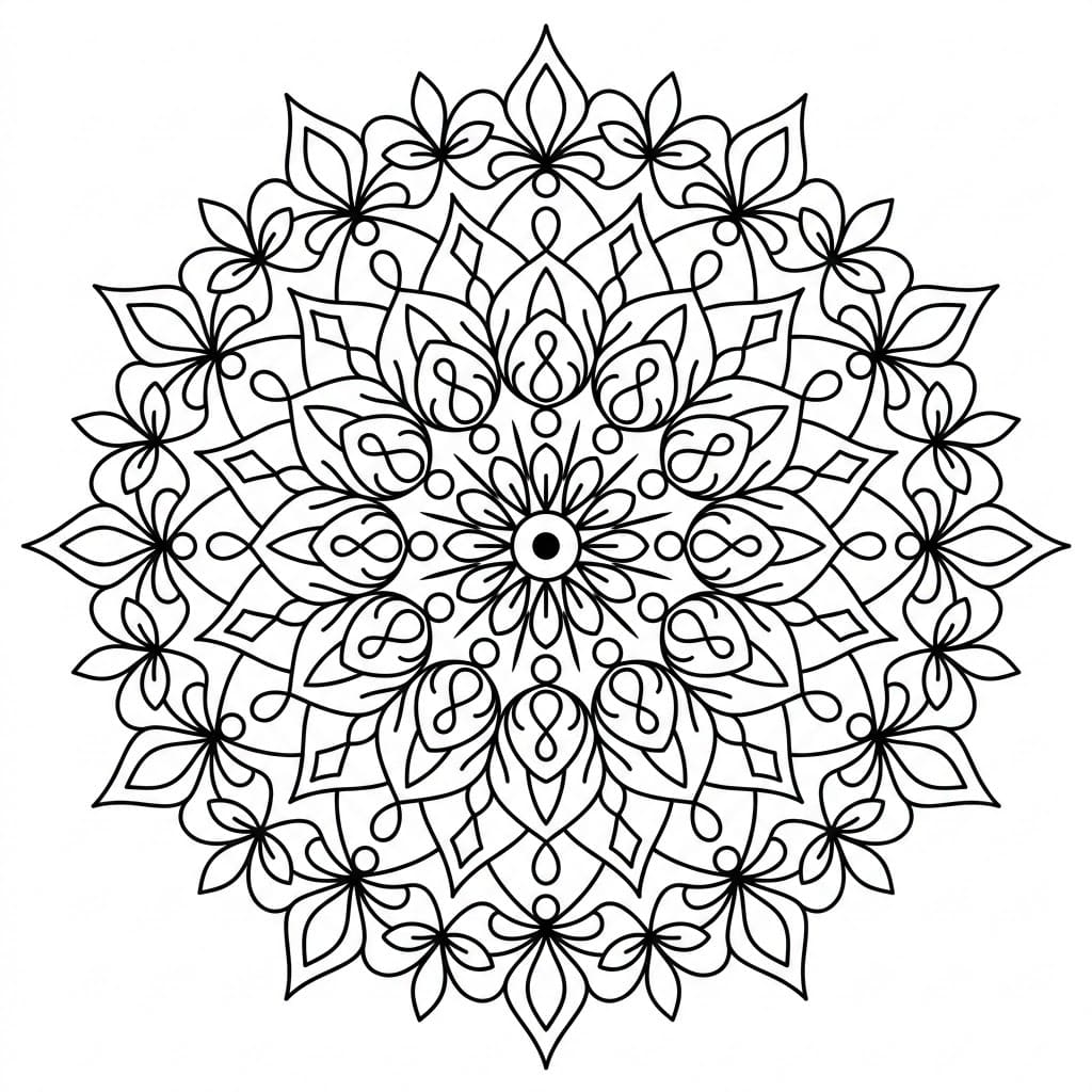 Sunburst Kolam Mandala Design Mandalas