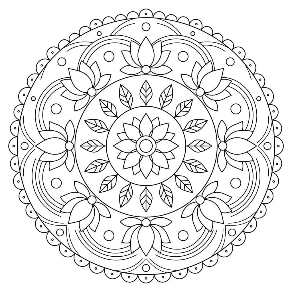 Sunlight Garbhadhatu Mandala Pattern Mandalas