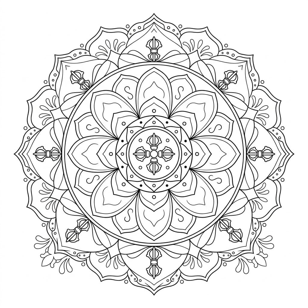 Tranquil Flow Vajra Dhatu Mandala Design Mandalas