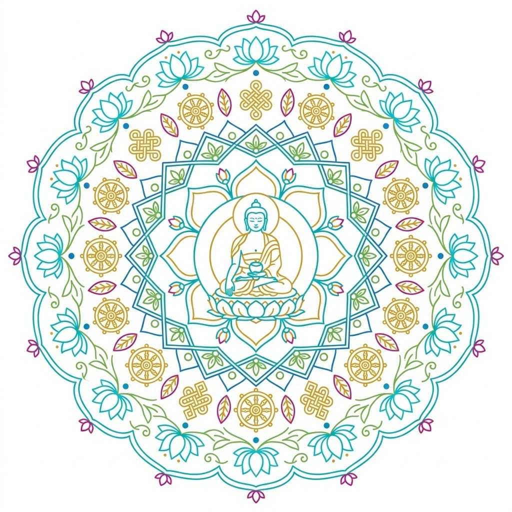 Medicine Buddha Mandala Art Mandalas