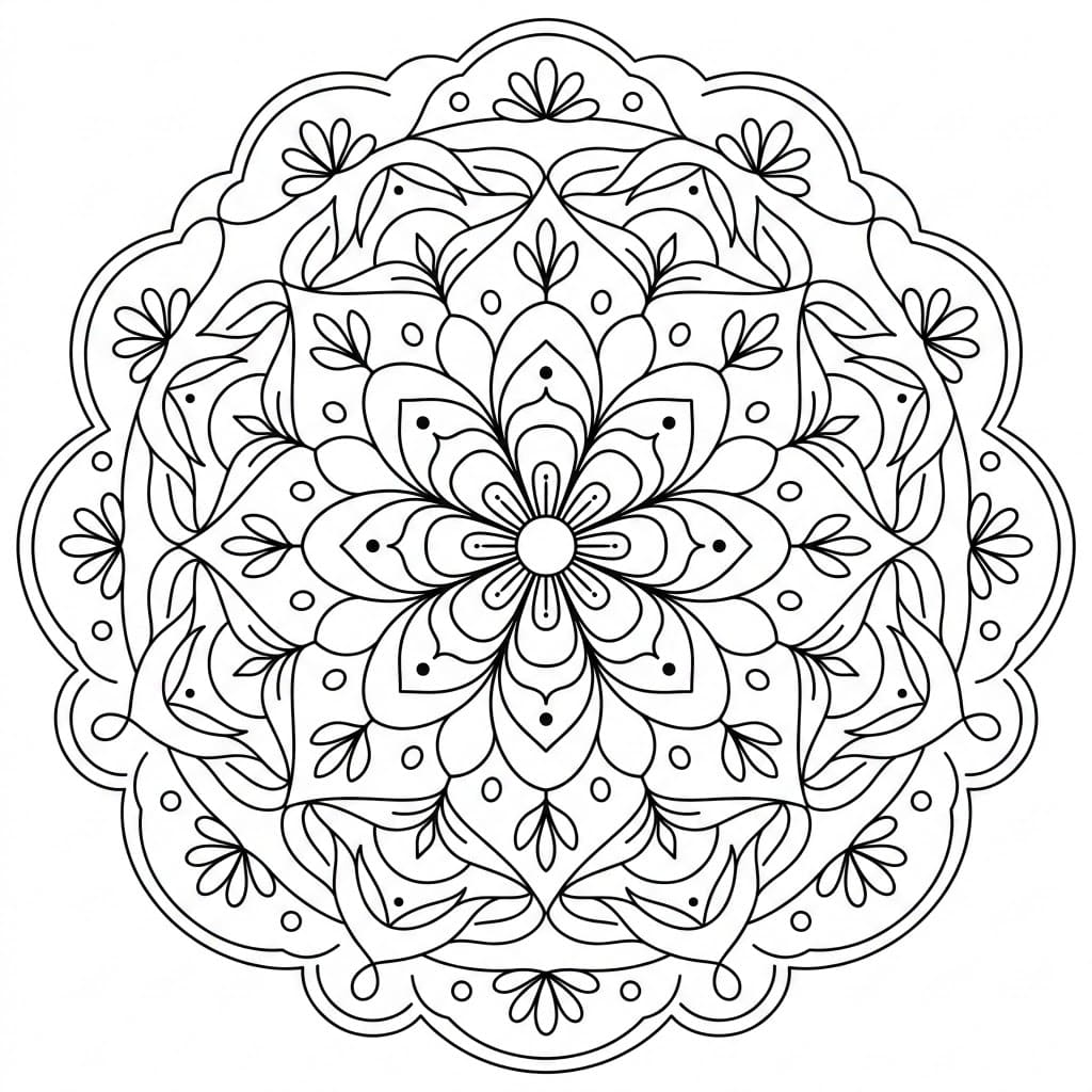 Whisper Kolam Mandala Design Mandalas