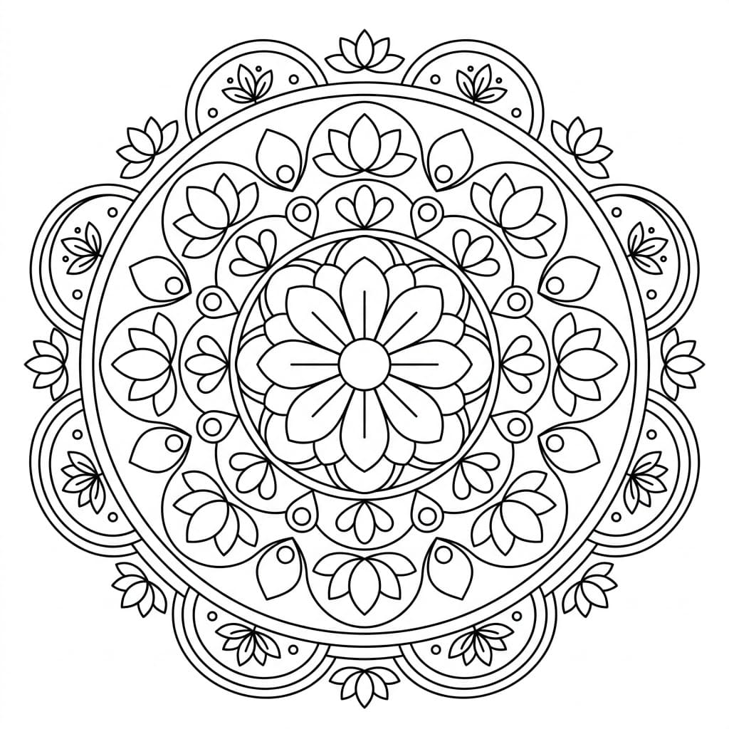 Zen Garbhadhatu Mandala Pattern Mandalas