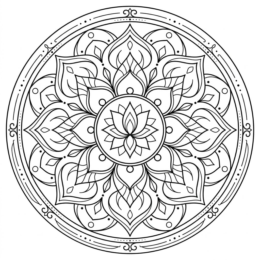 Zen Radiance Sand Mandala Art & Design Mandalas