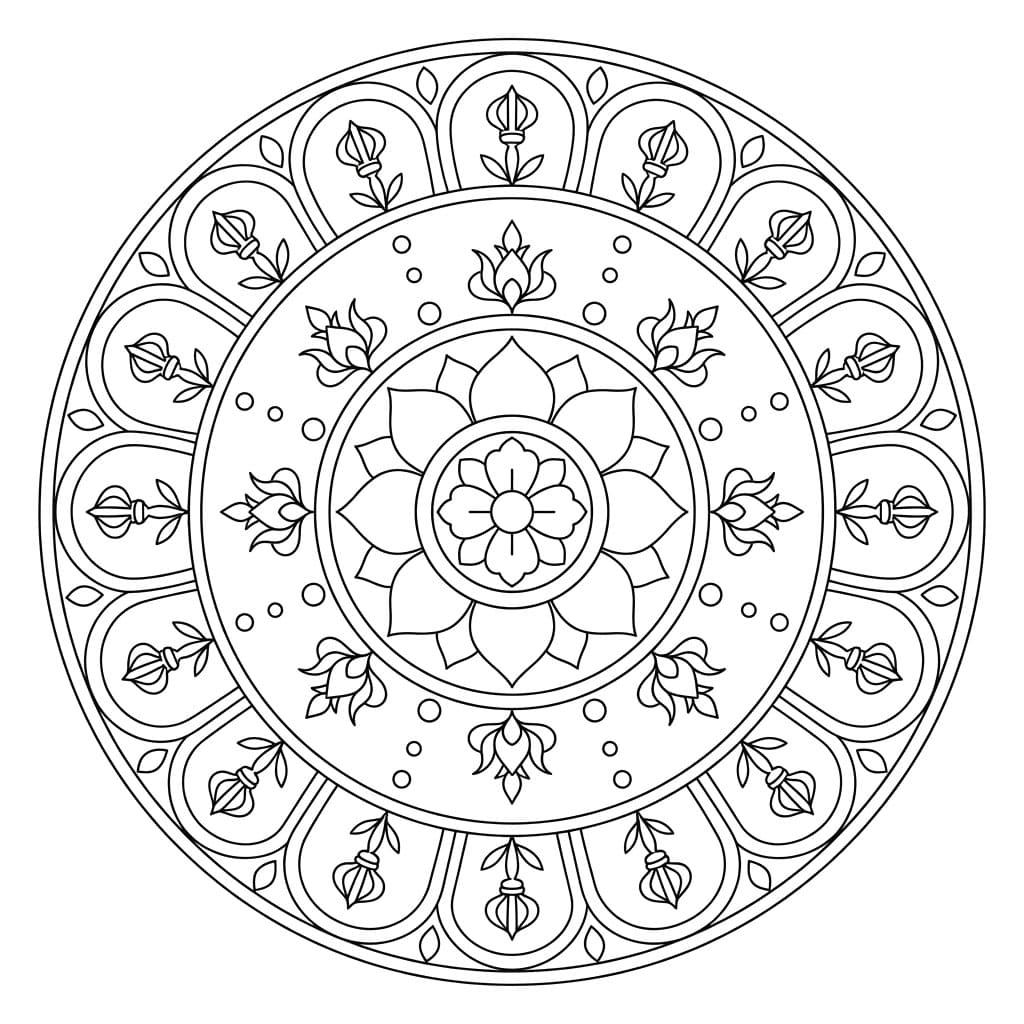 Ancient Vajrabhairava Mandala Design Mandalas