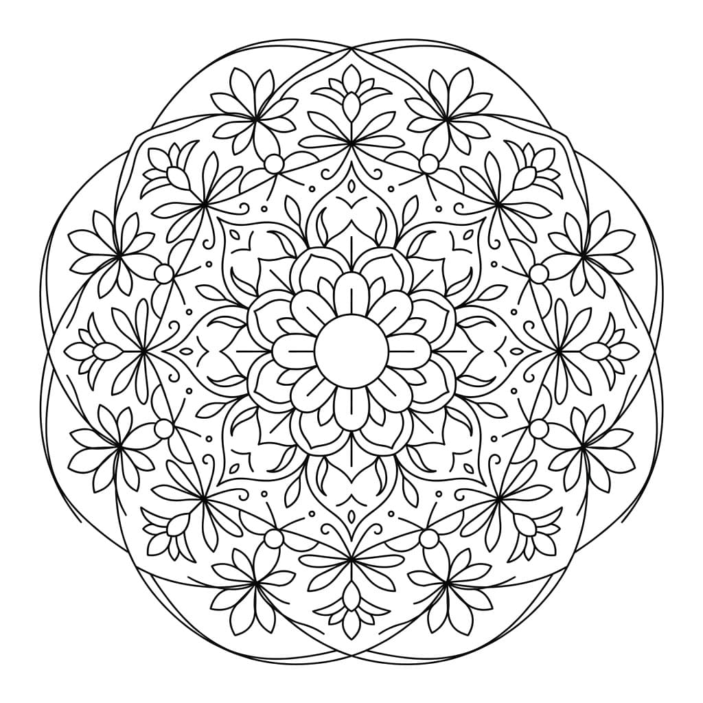 Aura Circle Symmetry Mandala Template Mandalas