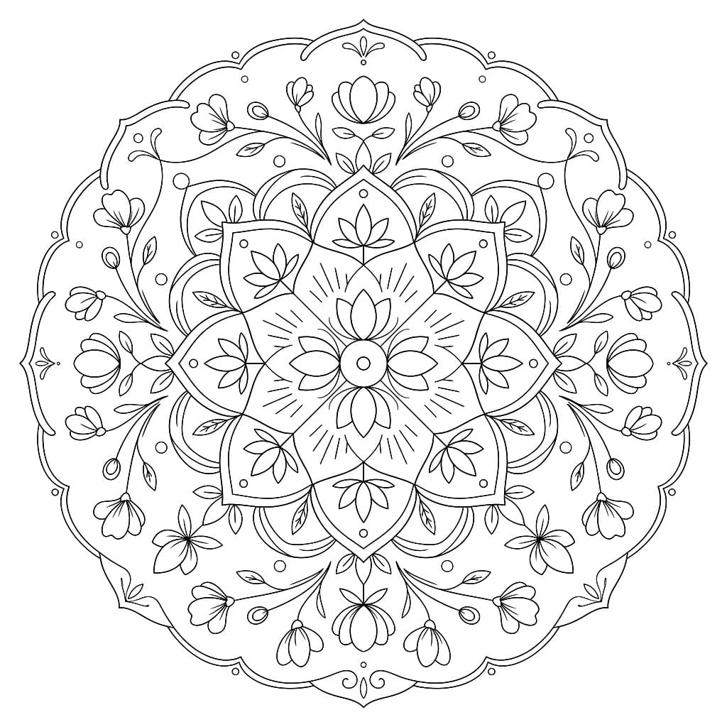 Aura Jnanadakini Mandala Template Mandalas