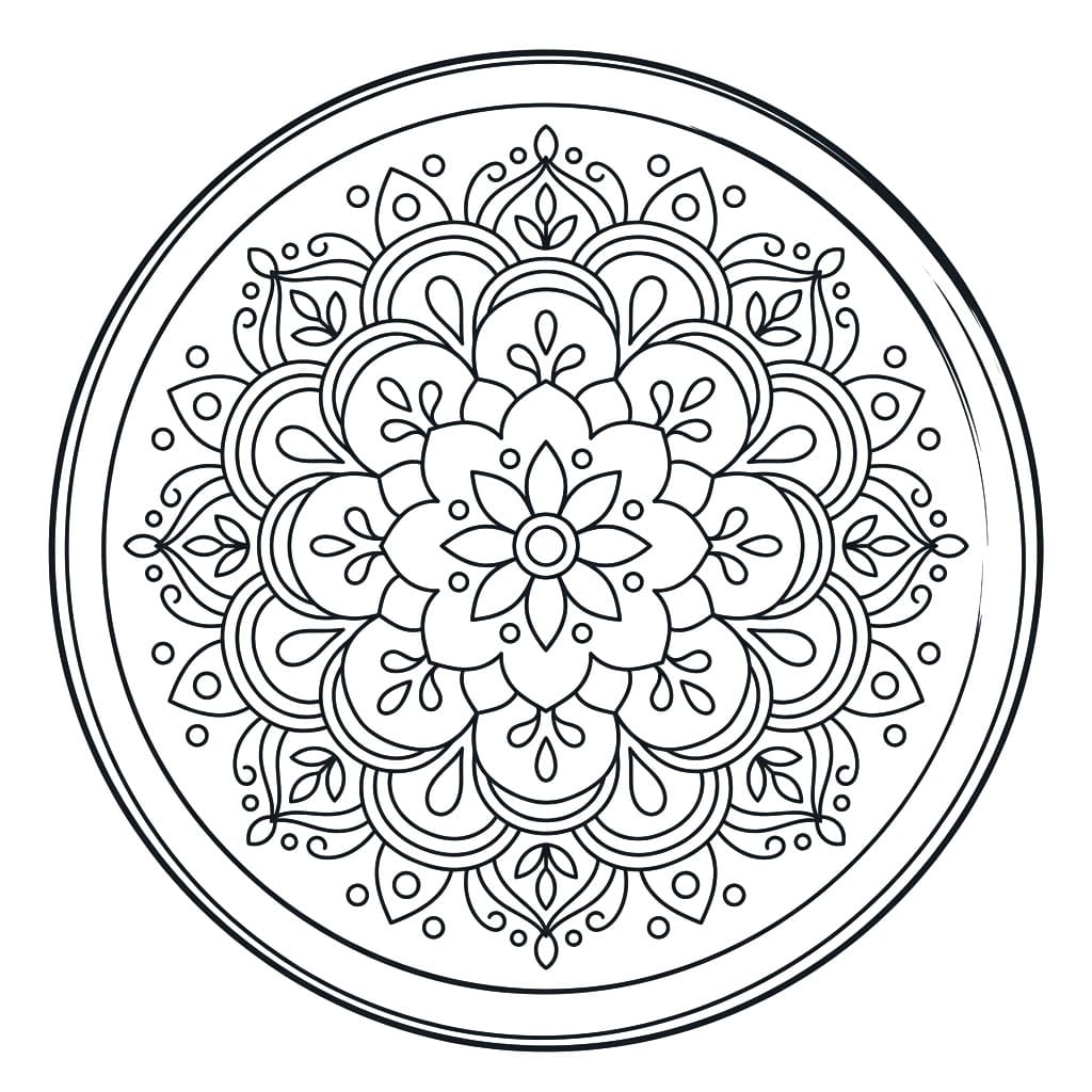 Balanced Ensō Mandala Pattern Mandalas